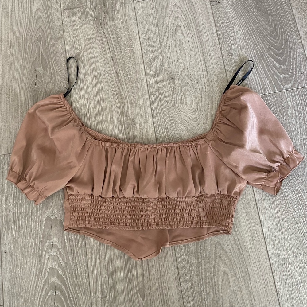 Brown Crop Top